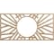 Ekena Millwork Hoover Wood Fretwork Pierced Ceiling Medallion, Red Oak, 22"W x 11"H x 8 1/8"ID x 3/8"T CMWP22X11X0375HORO - alternate 1
